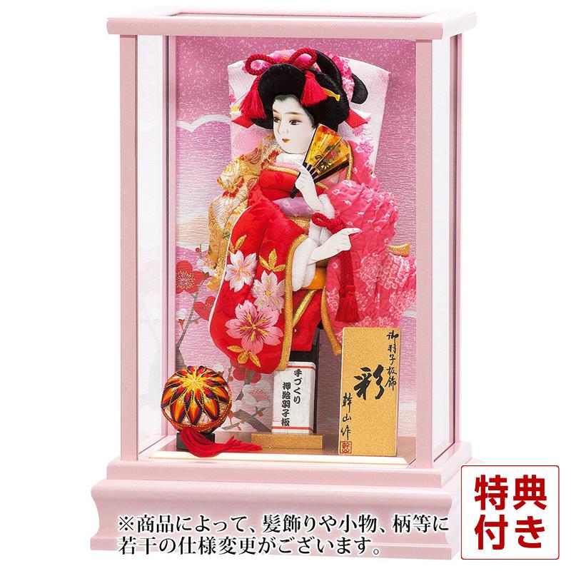 平安豊久 【100周年記念祭】羽子板 ケース飾り 幹山作 彩 早春 押絵