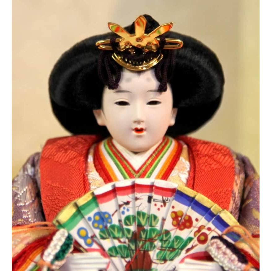 雛人形 久月 ひな人形 雛 平飾り 親王飾り 横山薫作 芥子親王 久月オリジナル頭 h043-k-3312 D-47 雛人形