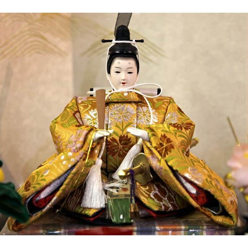雛人形 久月 ひな人形 雛 平飾り 親王飾り 横山薫作 芥子親王 久月オリジナル頭 h043-k-3312 D-47 雛人形