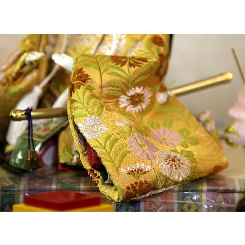 雛人形 久月 ひな人形 雛 平飾り 親王飾り 横山薫作 芥子親王 久月オリジナル頭 h043-k-3312 D-47 雛人形