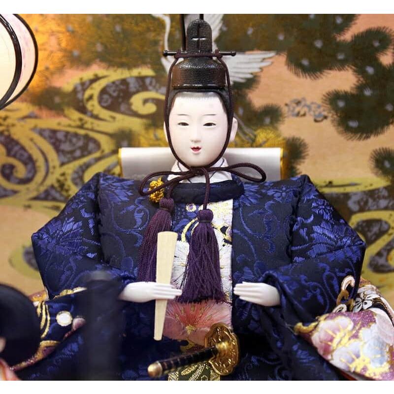 久月 【100周年記念祭】雛人形 ひな人形 雛 ケース飾り 七人飾り