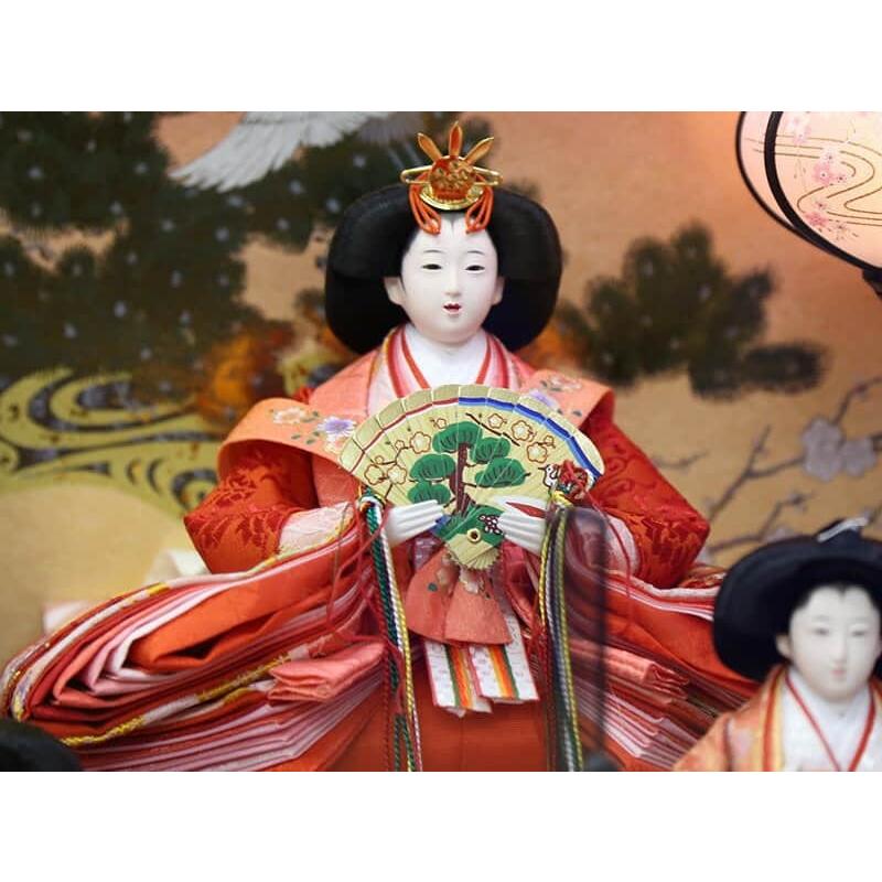 久月雛人形 久月 【100周年記念祭】雛人形 ひな人形 雛 ケース飾り 七人飾り