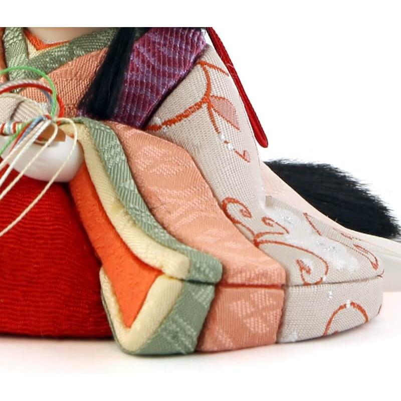 【初期/レア】 雛人形 幸一光 ひな人形 雛 木目込人形飾り コンパクト収納飾り 親王飾り あかり 目入頭 正絹 蒔絵付朱塗収納箱 h053-koi-4070 【MY1859172184】(64796円)