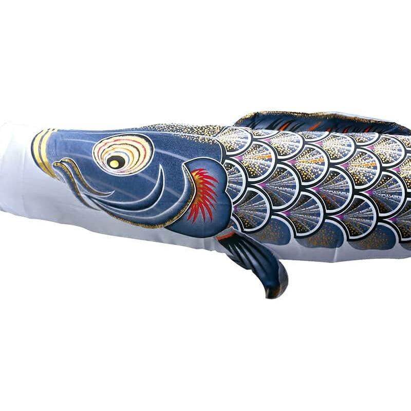 こいのぼり 徳永鯉 鯉のぼり ベランダ用 2m ロイヤルセット 真・太陽 黄金の輝き鯉 撥水加工 ポリエステルサテン 家紋・名入れ可能 003-793