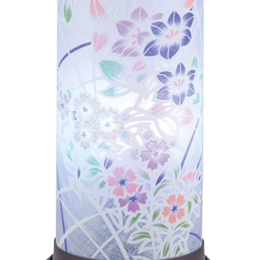 盆提灯 創作提灯 美春 2号 鉄仙 LEDレインボー球 電気コード式LED ワーロン紙 h088-ymt-7836_2
