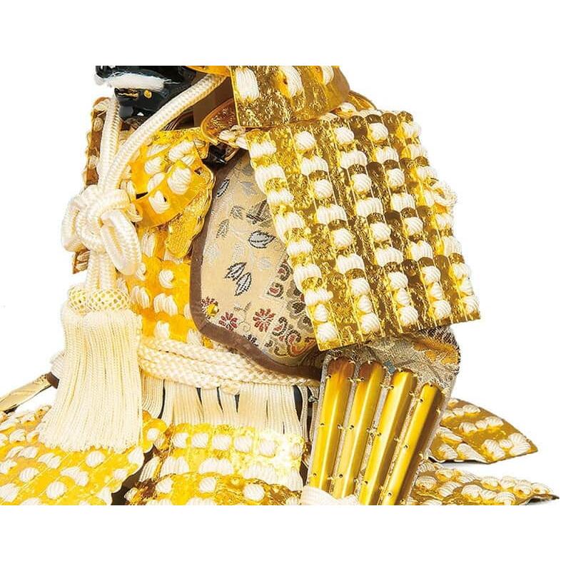 五月人形 豊久 伊達政宗公 鎧平飾り 鎧飾り 忠保作 矧ぎ合せ筋鉢 7号 紗張り京櫃 h055-mo-501430 GF-081