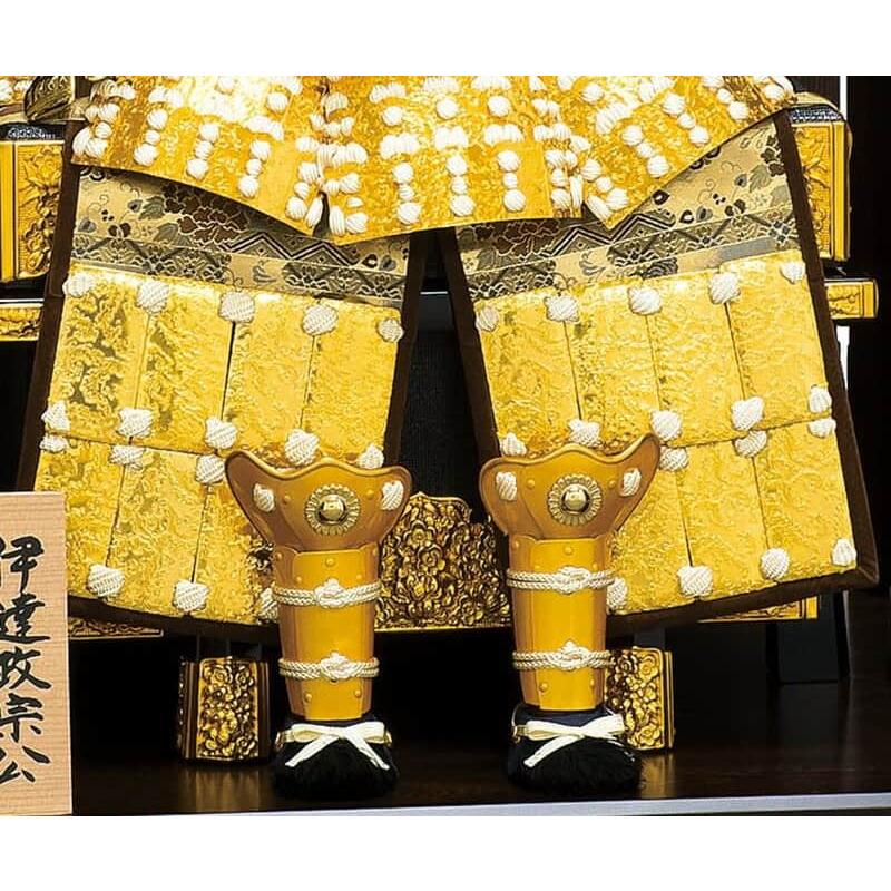 五月人形 豊久 伊達政宗公 鎧平飾り 鎧飾り 忠保作 矧ぎ合せ筋鉢 7号 紗張り京櫃 h055-mo-501430 GF-081