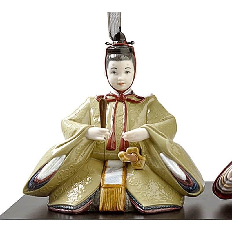 リヤドロ 雛人形 Lladro ひな人形 雛 平飾り 親王飾り Brown フル