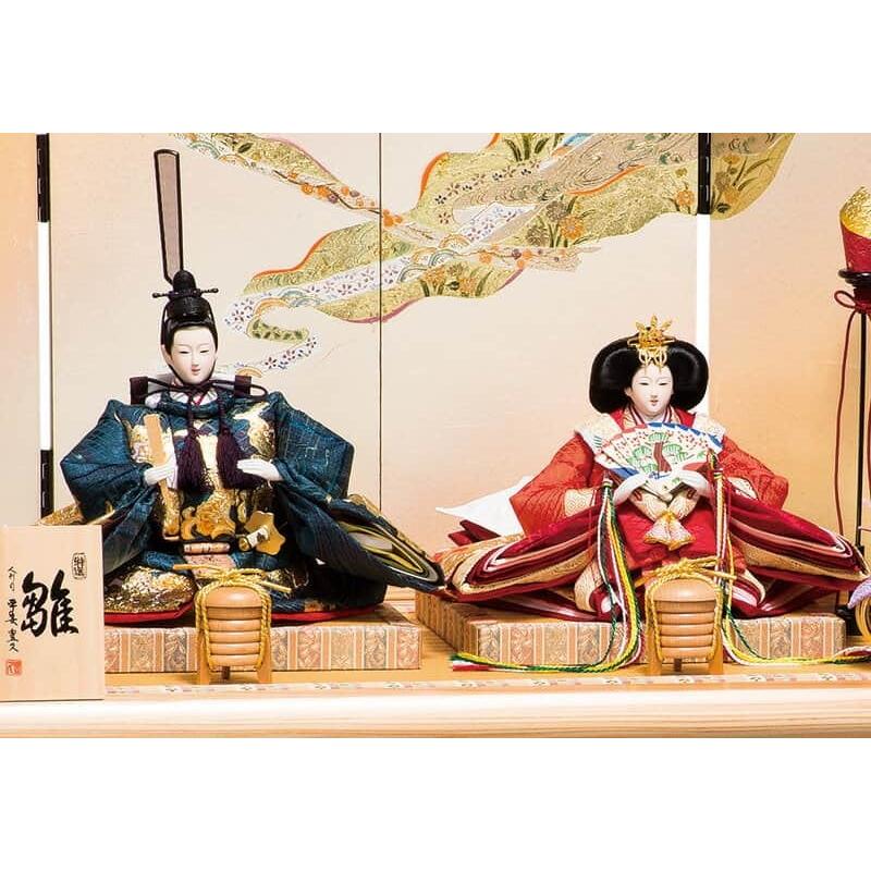 正規品 雛人形 平安豊久 ひな人形 雛 コンパクト収納飾り 親王飾り みよ 金彩 小三五親王揃 天竜杉 h033-mo-304073 HF-087 【IQY1798915385】(62696円)