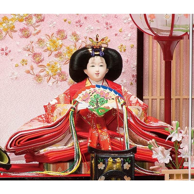 平安豊久 【100周年記念祭】雛人形 コンパクト ひな人形 ケース飾り