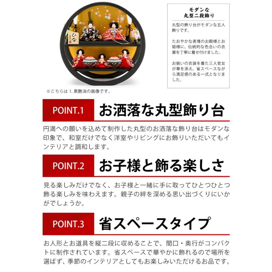 3/31セール 3000円OFFクーポン+最大P12 雛人形 特選 コンパクト 