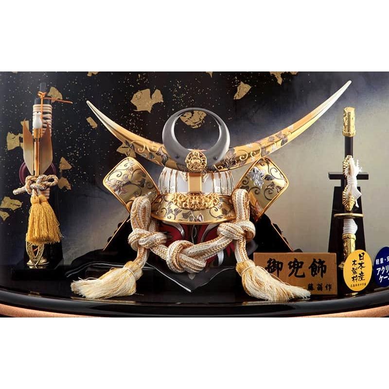 藤翁作 【100周年記念祭】五月人形 上杉謙信 兜ケース飾り 兜飾り 勇将