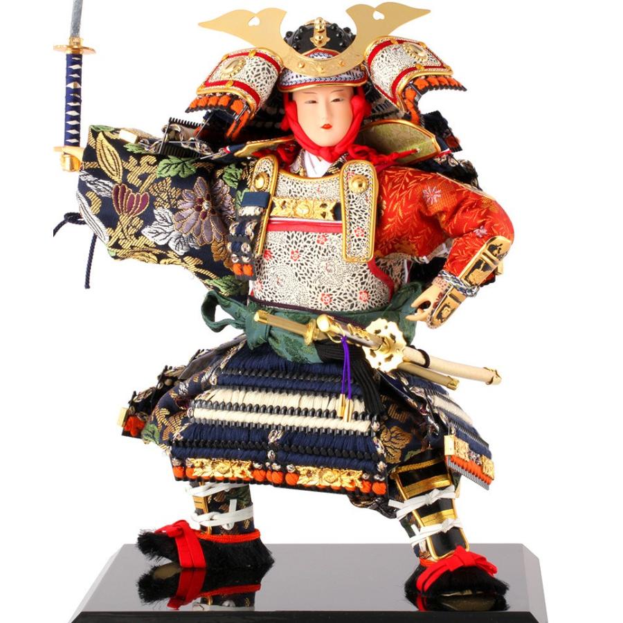 五月人形 武者人形 平飾り 津田蓬生作 平安武者 勝鬨 かちどき 十番