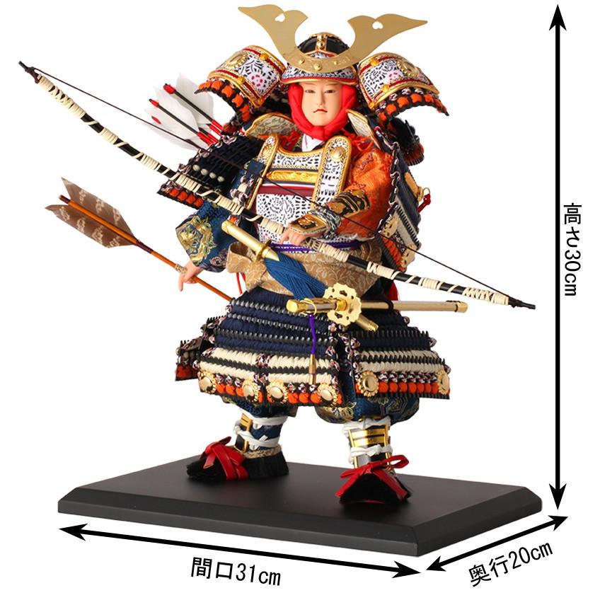 100周年記念祭】五月人形 武者人形 平飾り 津田蓬生作 平安武者 弓勢