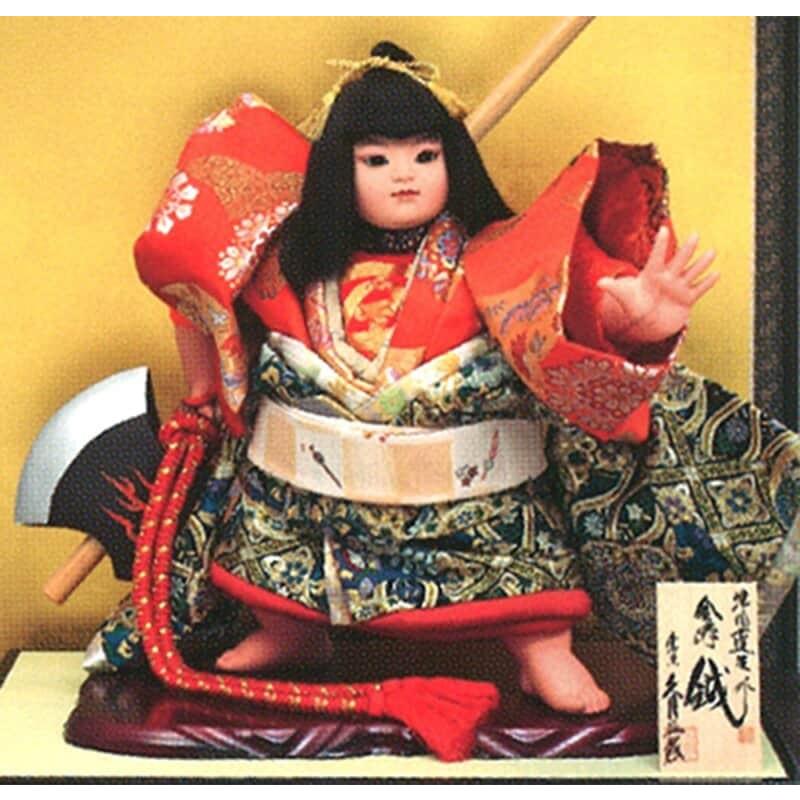 久月 【100周年記念祭】五月人形 金太郎 ケース飾り 浮世人形 津田蓬生