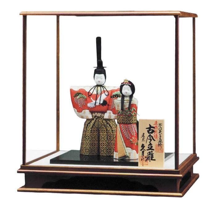 雛人形　木目込み　親王飾り 雛人形 久月 ほのか 木目込み 親王飾り 格子付き刺繍屏風 横幅60cm