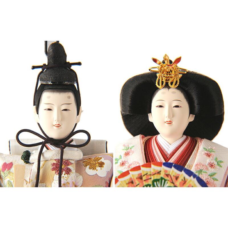 雛人形 飾り方 収納飾り 三段 名匠・逸品飾り 菊華雛 御雛 金彩刺繍 玉