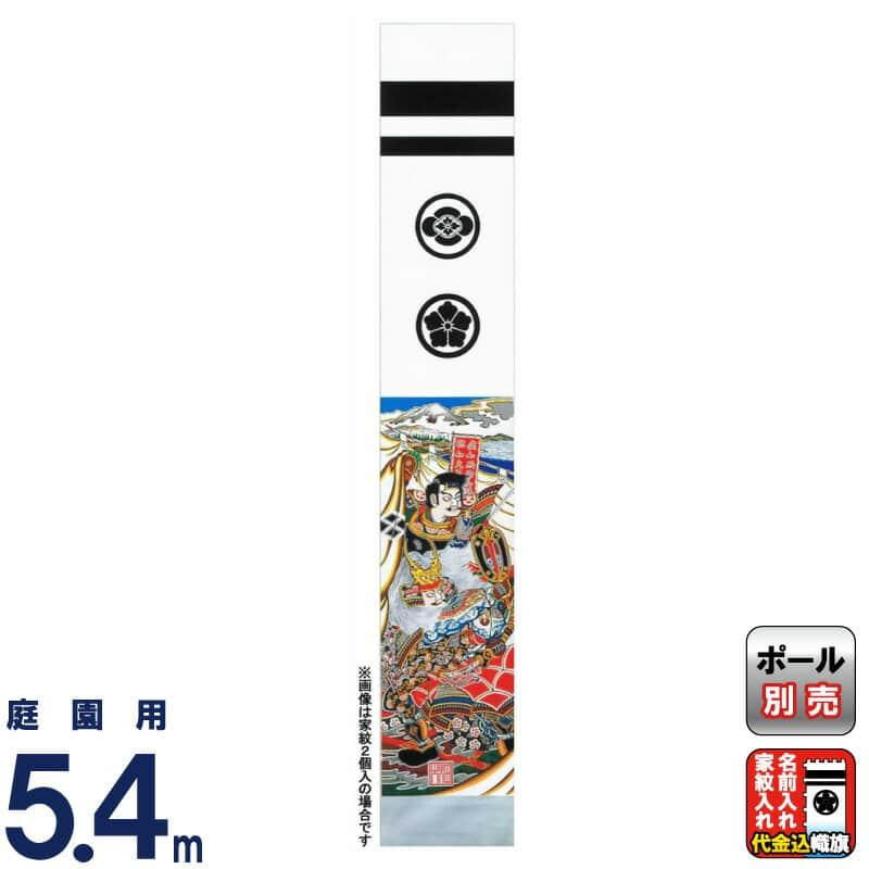 武者絵のぼり 大畑 武者幟 武田信玄 5.4m 家紋・名入れ代込 ko5o-603