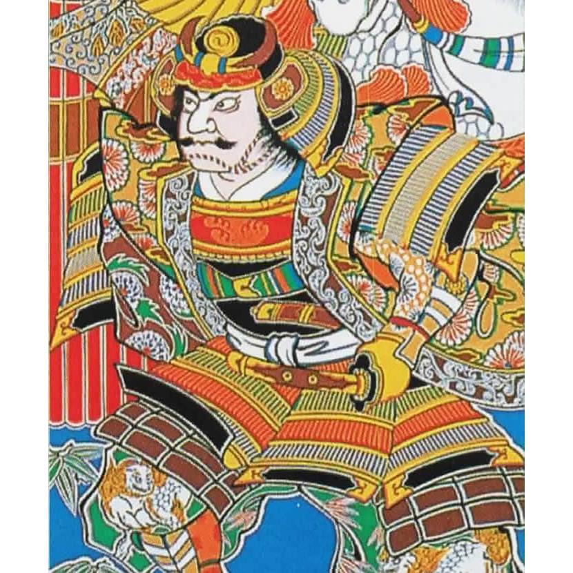 武者絵のぼり 大畑 武者幟 太閤秀吉 6.3m 家紋・名入れ代込 ko5o-