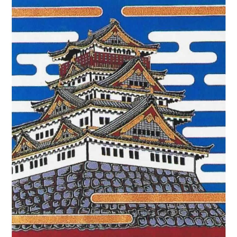 日本伝統武者幟　源義経 大畑 【100周年記念祭】武者絵のぼり 武者幟 源義経 7.2m 城付 金粉入