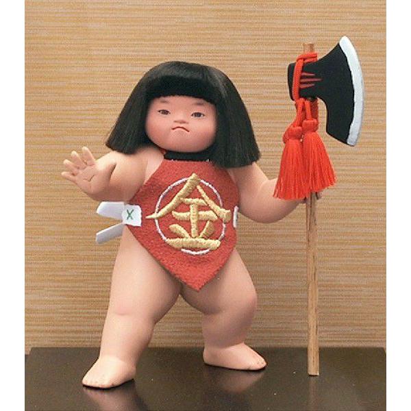 幸一光 五月人形 松崎人形 金太郎 武者人形 ケース飾り 五号 裸金太 健  