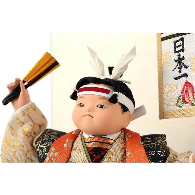 100周年記念祭】五月人形 幸一光 松崎人形 桃太郎 武者人形 ケース飾り