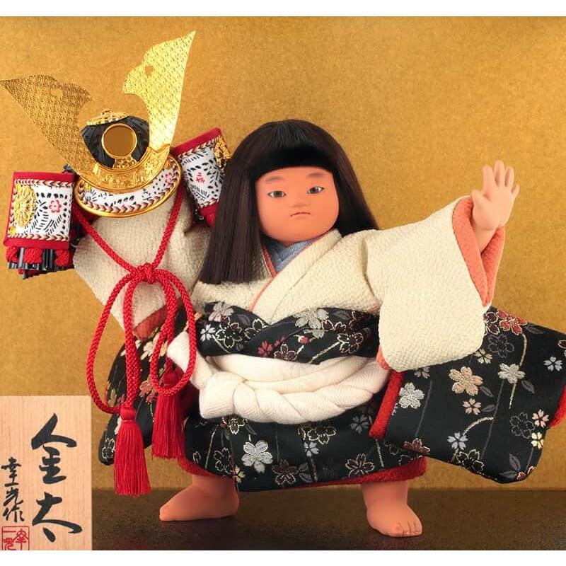 100周年記念祭】五月人形 幸一光 松崎人形 金太郎 武者人形 ケース飾り