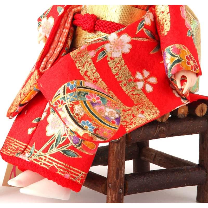 雛人形 ひな人形 市松人形 童人形 人形単品 公司作 愛ちゃん 木製椅子