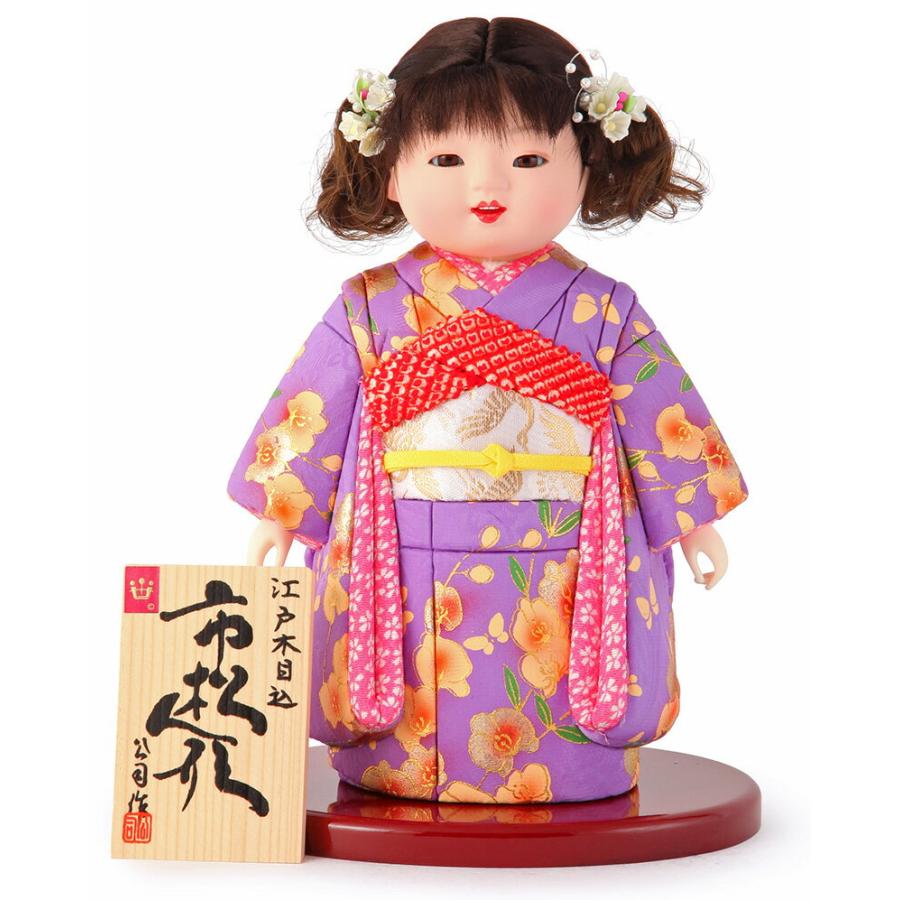 市松人形 久楽朋　男の子　サイズ28 縮緬　藤と桜　MK-12-4 工房朋市松人形のおすすめ人気商品一覧 通販 - Yahoo!ショッピング