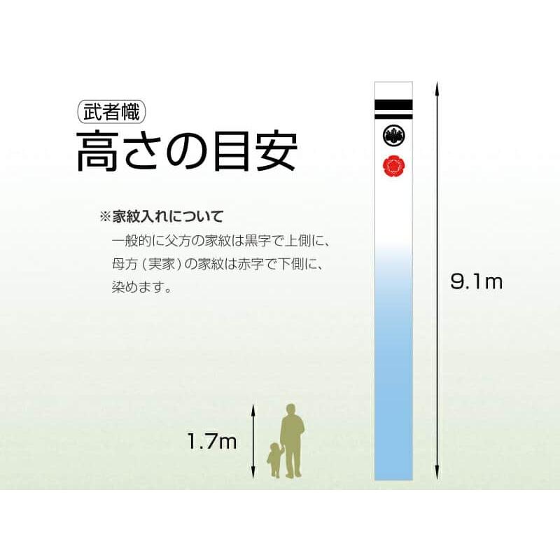 ダイヤ鯉のぼり 武者絵のぼり 豊久 ダイヤ鯉 武者幟 庭園用 0.9×9.1m