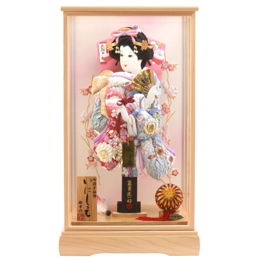 羽子板 お祝い ケース飾り 刺繍 いしの桜 辻が花 15号 いにしえ 総檜造り H281 Set Skt 28 15 14 Tdconline Com Ar