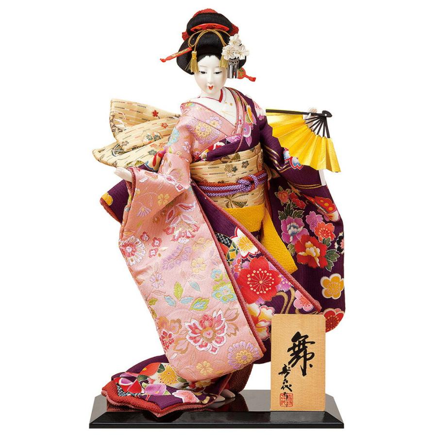舞妓人形 日本人形、本練頭 スキヨ作 44cm 舞妓人形 日本人形、本練頭