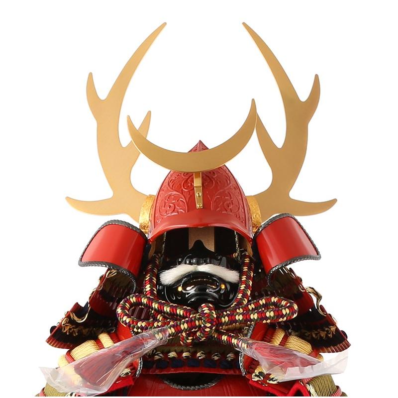 五月人形 鎧単品 鎧飾り 忠保作 南蛮甲冑 武士道 猩々緋塗り 手造鎖