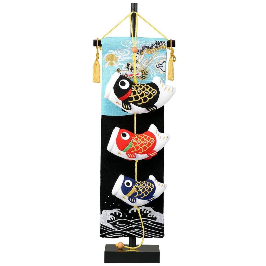 タルミ こいのぼり 俊峰 鯉のぼり 室内用 吊るし飾り鯉 龍 水色 (小