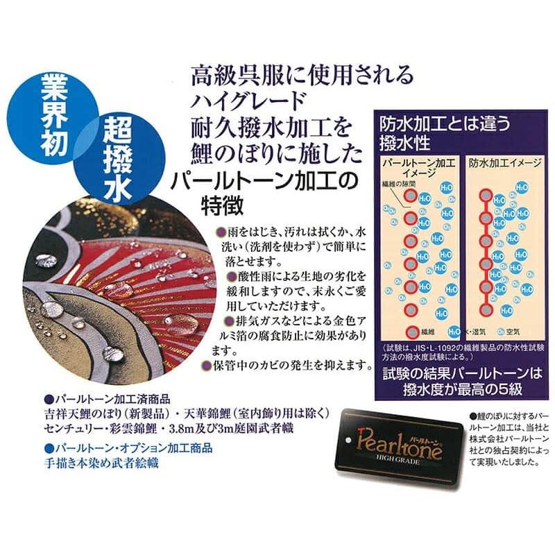 こいのぼり ワタナベ 鯉のぼり 庭園用 5m 6点セット 天華 ポリエステル