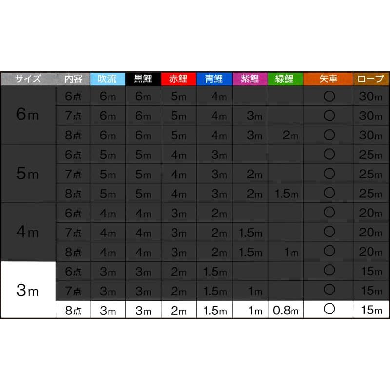 【100周年記念祭】こいのぼり キング印 鯉のぼり 庭園用 3m8点 ニューサテンゴールド ナイロンサテン 家紋・名前入れ可能 ym-2411830_4