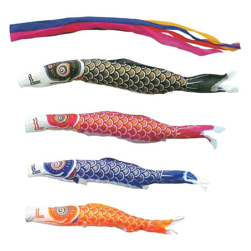 こいのぼり キング印 鯉のぼり 庭園用 3m7点 ナイロンゴールド鯉 五色