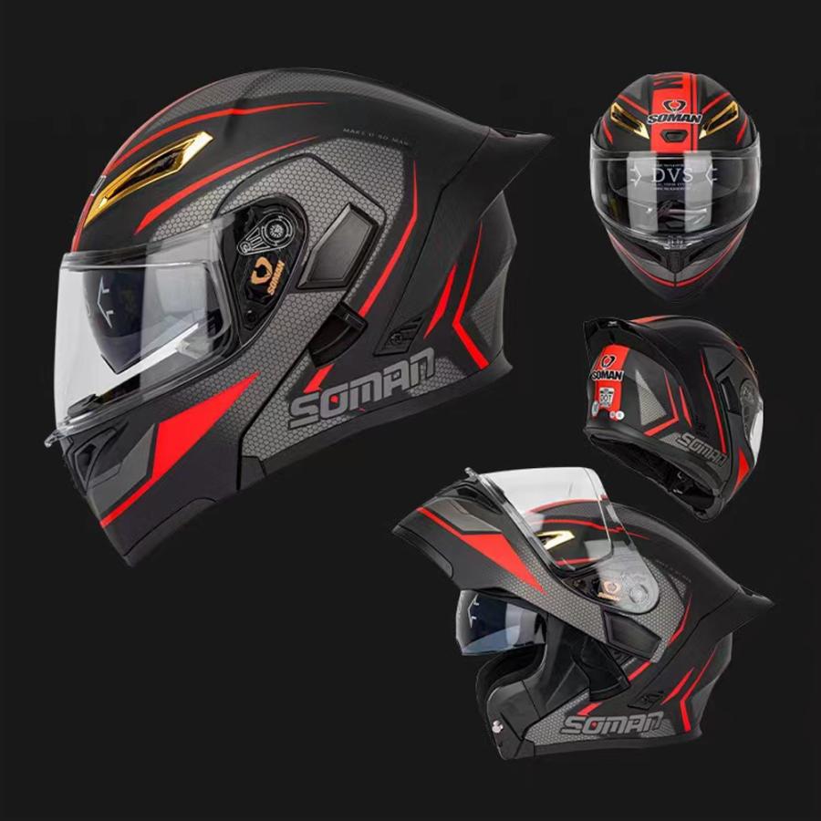 新作販売新作販売SOMAN システムヘルメット フリップアップ フル