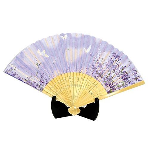 お手軽価格で贈りやすい にこにこ商店シルク扇子 ラベンダー 504 737 Cfc Com Do