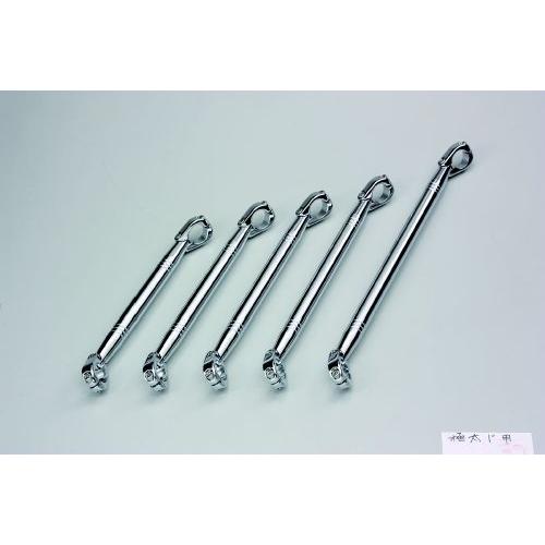 ハリケーン (HURRICANE) ハンドルブレース φ1インチハンドル用 極太タイプ Xサイズ 396mm クロームメッキ HB0715