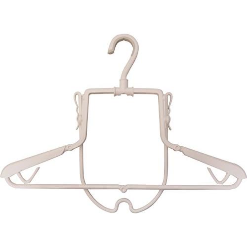 小久保工業所 室内干しハンガー ホワイト 約345×200×25mm PH 折りたたみ式 ハイネック&パーカーハンガー KL-073