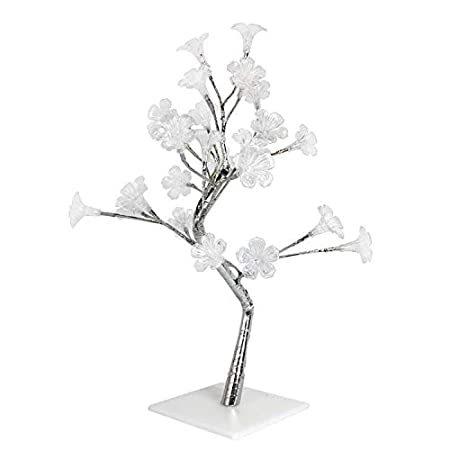 結婚祝い Simple Silver Tree, Decorative Lighted LED Glory Morning NL2007-CHR Designs その他インテリア雑貨、小物