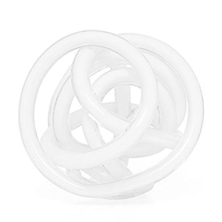 【新発売】 (Large, White) - Torre & Tagus 901746B Orbit Glass Decor Ball, Large, White オブジェ、置き物
