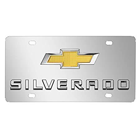 お得な情報満載 3D Silverado Chevrolet with Compatible Image, iPick Gold M Logo Dual Bowtie その他DIY、業務、産業用品
