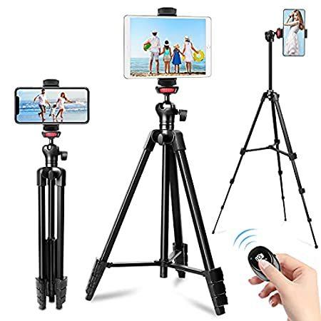 店舗 通販 携帯電話三脚 57インチ三脚 Iphone Ipad タブレット三脚 携帯電話三脚 リモートシャッター付き 携帯電話 タブレットホルダー ビデオ録画 人気の購入できます Moliya Tj