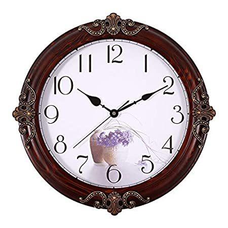 見事な M. Liv Retro Vintage European Non-Ticking Operated Battery Clock Wall Clock その他インテリア雑貨、小物