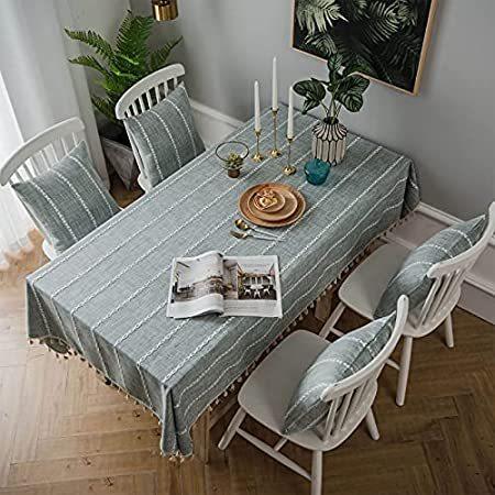 有名な高級ブランド Washable Rectangle Tablecloths H&Wanss Table Ta Dust-Proof Duty Heavy Cloth その他キッチン、日用品、文具