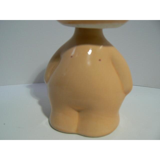 昭和レトロ　陶器のキューピー貯金箱　中古 |  | 02