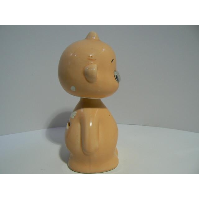 昭和レトロ　陶器のキューピー貯金箱　中古 |  | 03