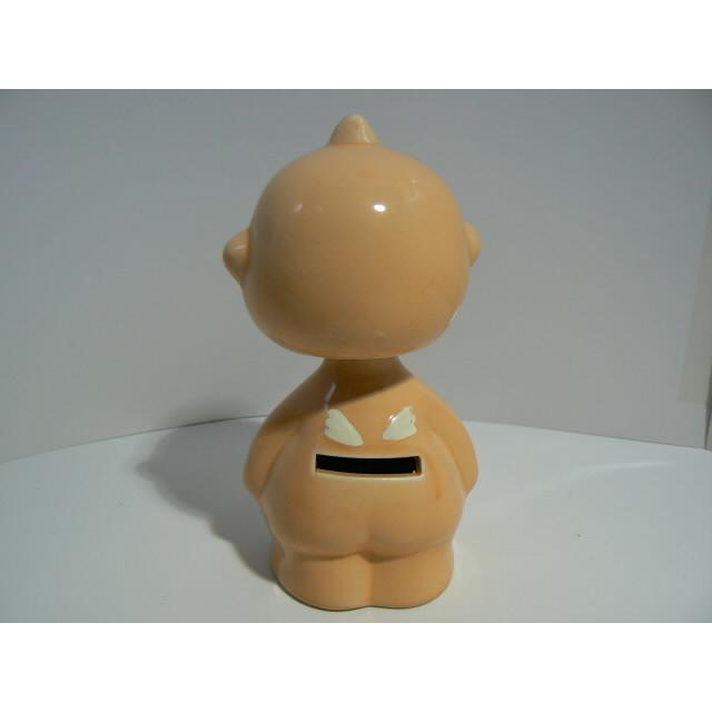 昭和レトロ　陶器のキューピー貯金箱　中古 |  | 05